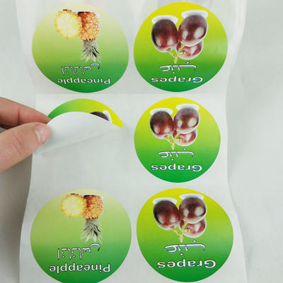 Food Sticker Adhesive Packaging For Jar Bottle LBI